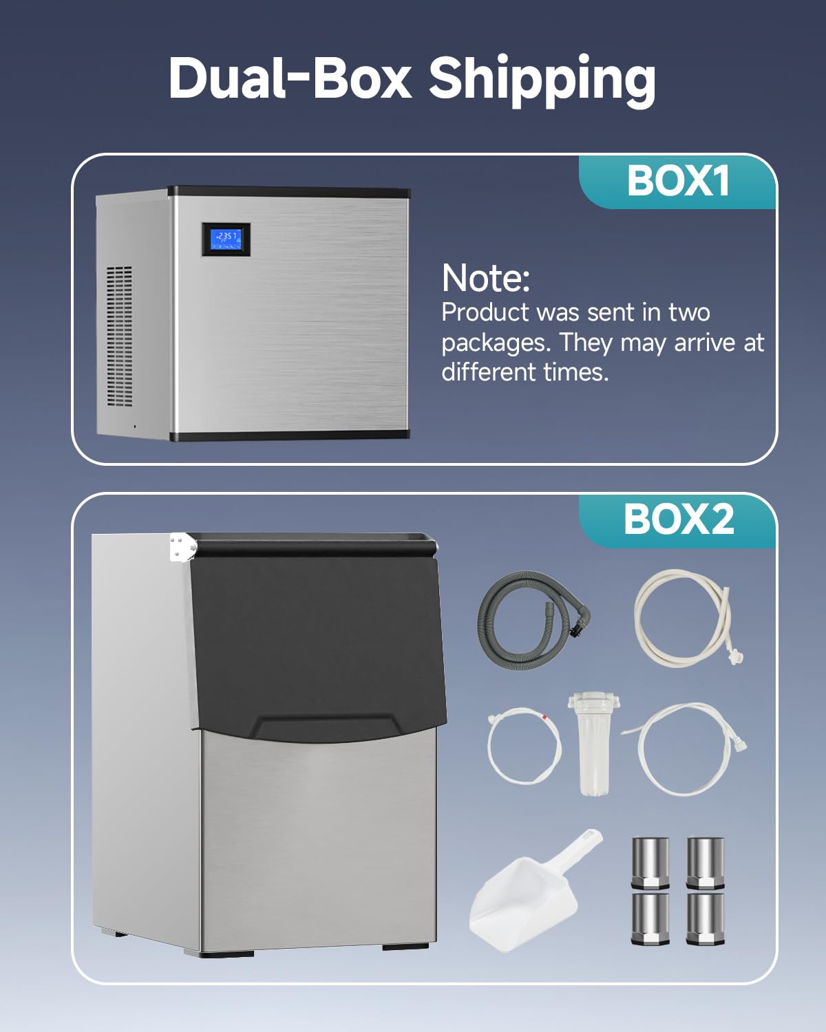 EUHOMY Commercial Ice Maker Machine, Industrial Ice Machine, 250Lbs Storage, Ice Ready in 11-20min, Stainless Steel Ice Maker for Bar/Cafe/Restaurant/Business