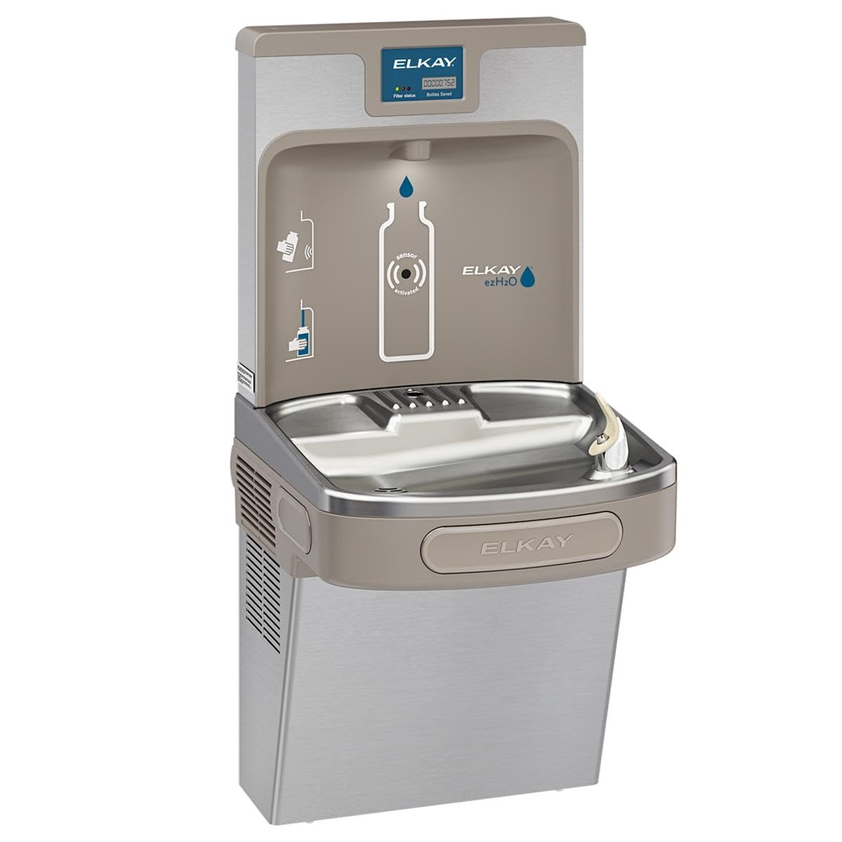 Elkay ezH2O Bottle Filling Station & Single ADA Cooler Filtered Refrigerated