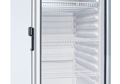 PremiumLevella PRF90DX Glass Door Display Refrigerator Commercial Beverage Cooler Merchandiser With Customizable Lightbox