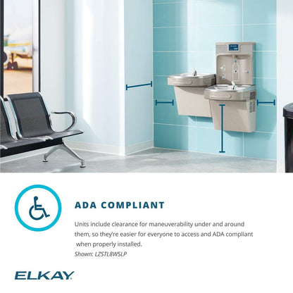Elkay ezH2O Bottle Filling Station & Single ADA Cooler Filtered Refrigerated