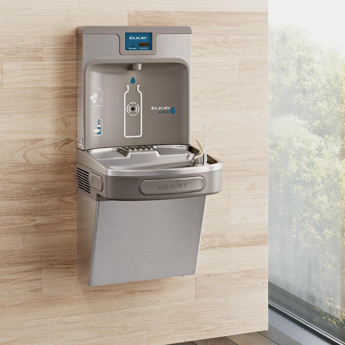 Elkay ezH2O Bottle Filling Station & Single ADA Cooler Filtered Refrigerated