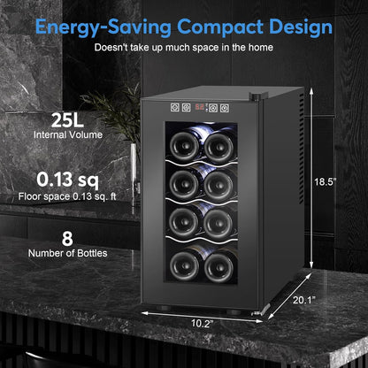 180 Bottles Wine Fridge 24 Inch Dual Zone Wine Cooler Refrigerator Freestanding Wine Refrigerator with Glass Door and Safety Lock, Large Wine Cellar for Home, Office, Kitchen