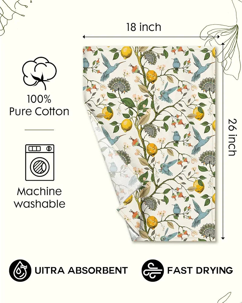 Flour Sack Kitchen Towels, Set of 2