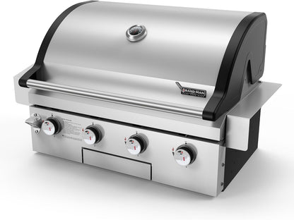 Brand-Man Gas Grill Built-In Head, Natural Gas Convertible