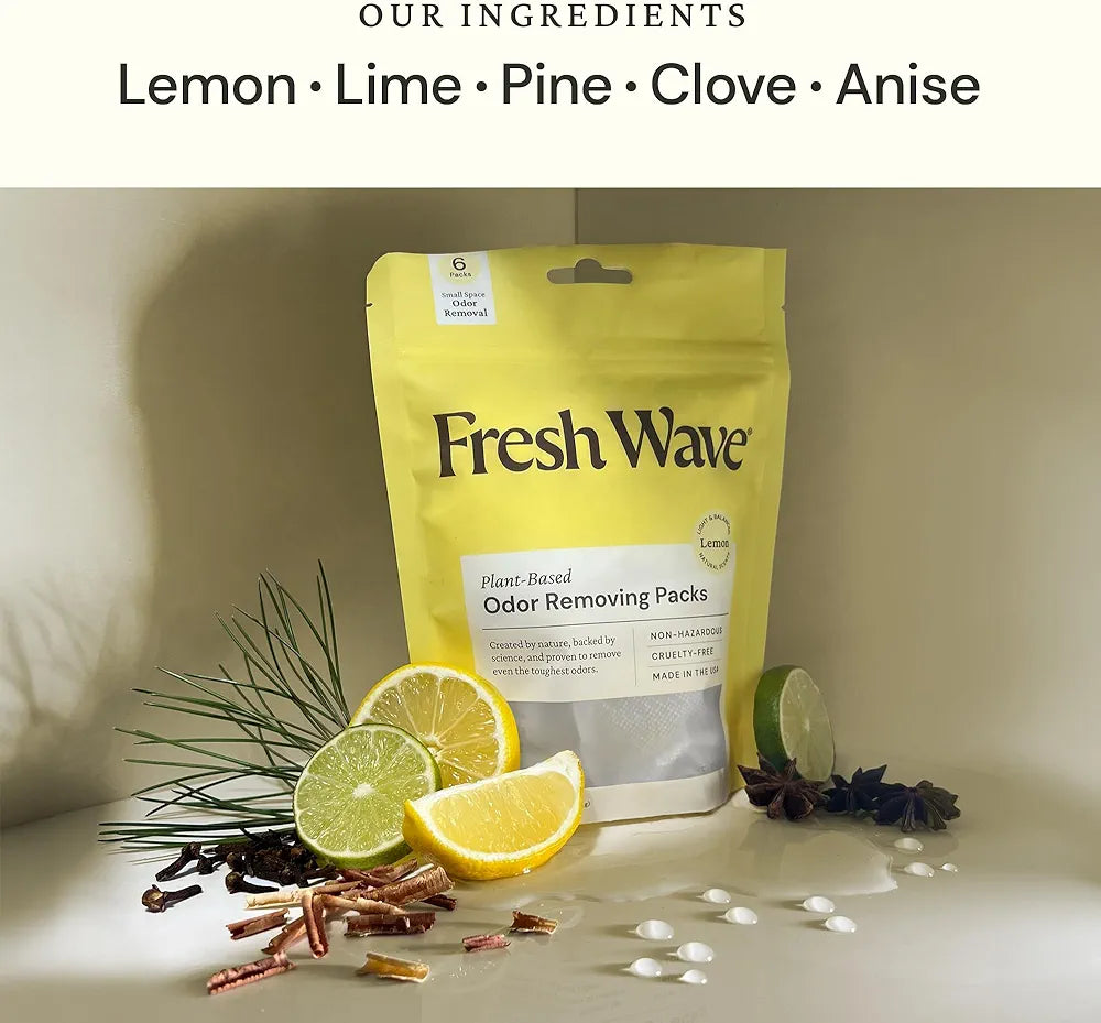 Lemon Odor Eliminating Packs, 6-Pack