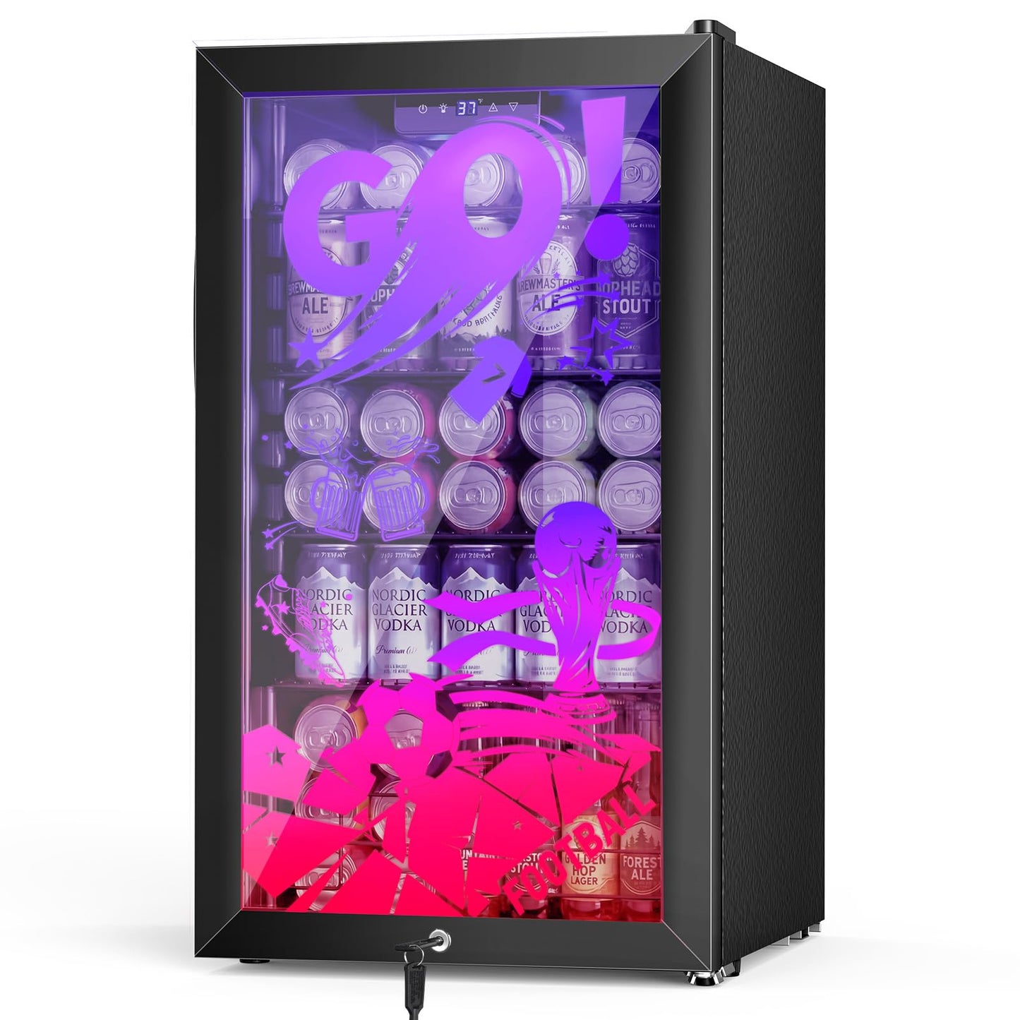180 Bottles Wine Fridge 24 Inch Dual Zone Wine Cooler Refrigerator Freestanding Wine Refrigerator with Glass Door and Safety Lock, Large Wine Cellar for Home, Office, Kitchen