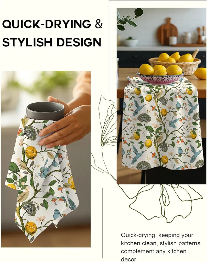 Flour Sack Kitchen Towels, Set of 2