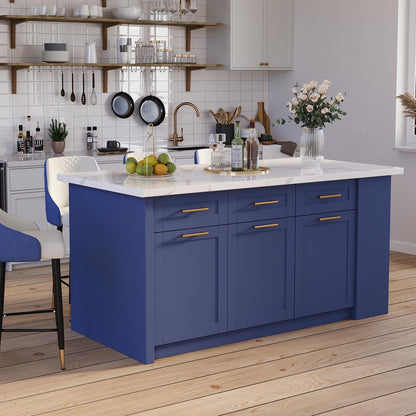 homary 71" White Kitchen Island with Storage Large Kitchen Cabinet with Drawers & Sintered Stone Top Island Table for Dining Room
