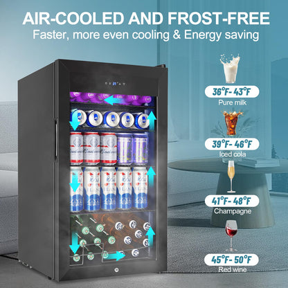 180 Bottles Wine Fridge 24 Inch Dual Zone Wine Cooler Refrigerator Freestanding Wine Refrigerator with Glass Door and Safety Lock, Large Wine Cellar for Home, Office, Kitchen