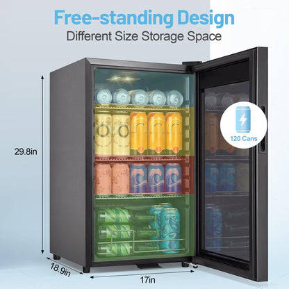 180 Bottles Wine Fridge 24 Inch Dual Zone Wine Cooler Refrigerator Freestanding Wine Refrigerator with Glass Door and Safety Lock, Large Wine Cellar for Home, Office, Kitchen