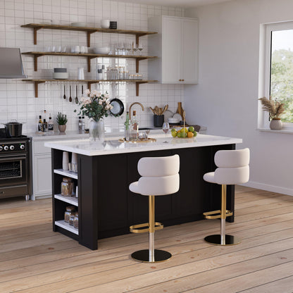 homary 71" White Kitchen Island with Storage Large Kitchen Cabinet with Drawers & Sintered Stone Top Island Table for Dining Room