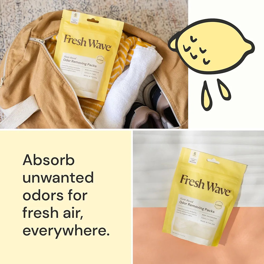 Lemon Odor Eliminating Packs, 6-Pack