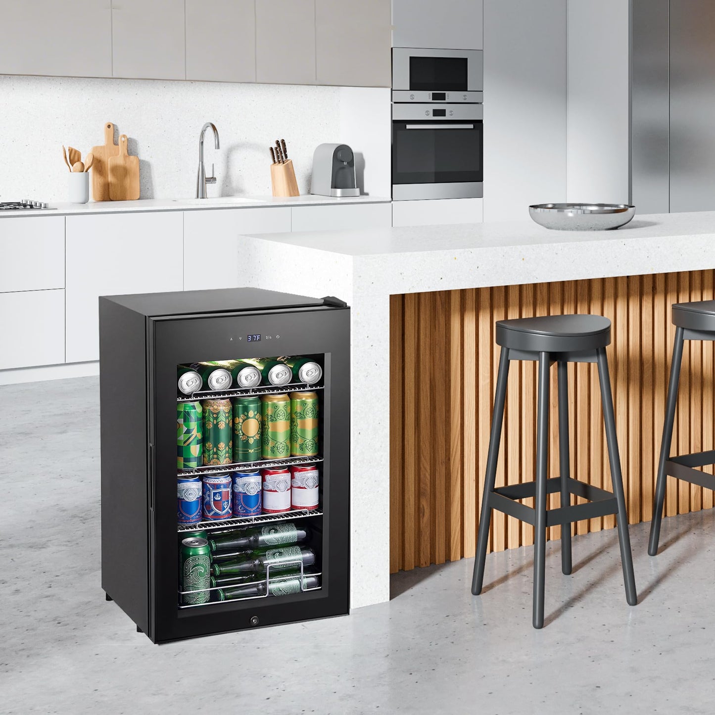 180 Bottles Wine Fridge 24 Inch Dual Zone Wine Cooler Refrigerator Freestanding Wine Refrigerator with Glass Door and Safety Lock, Large Wine Cellar for Home, Office, Kitchen