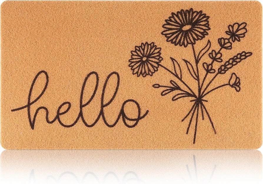 Floral Spring Welcome Doormat